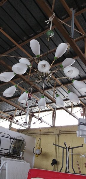 Large Mid Century Ceiling Lamp, 1960s