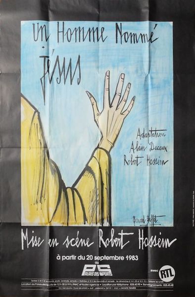 Buffet Bernard After   Offset Poster   A Man Named Jesus Alain Decaux Robert Hossein 1983