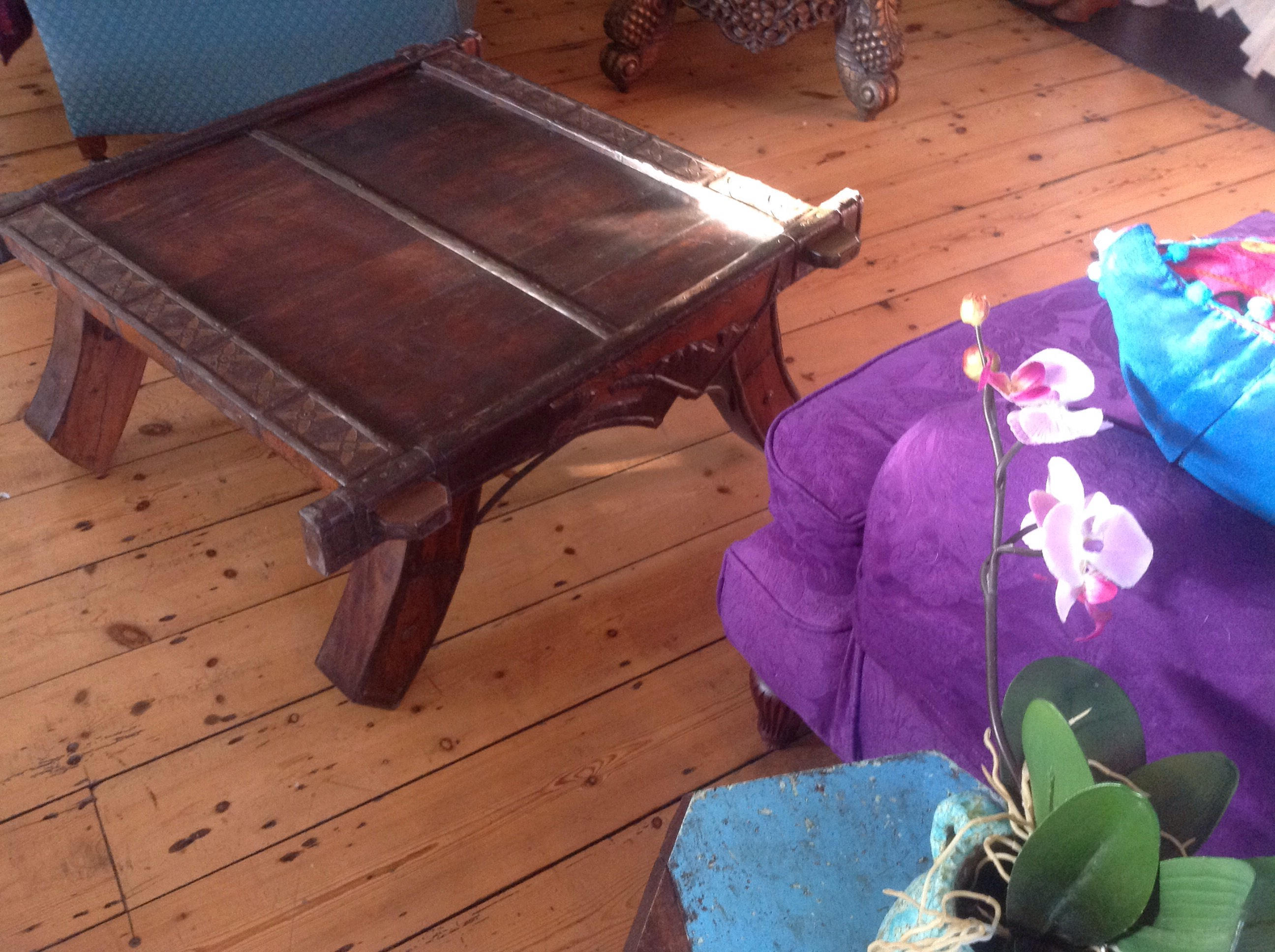 Indian Ox Cart Coffee Table