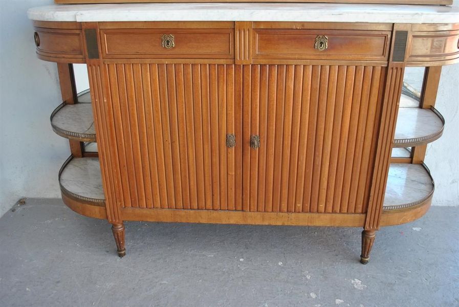 Sideboard With Scraper Bronze Louis XVI Style Circa 1900 photo Furniture