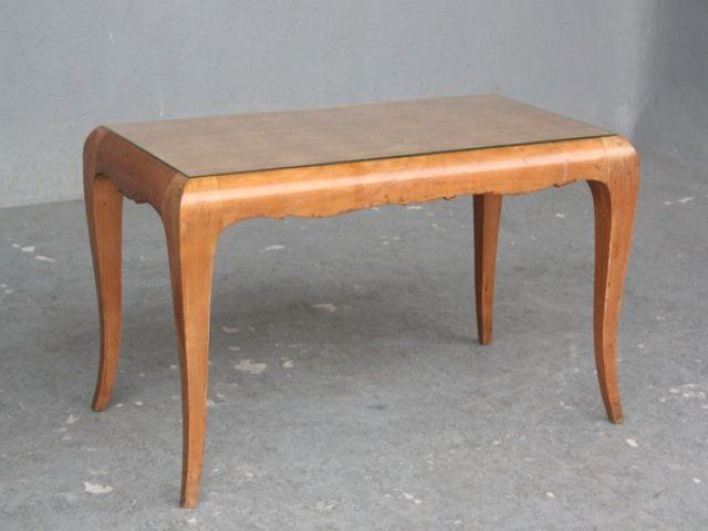 Coffee Table Inlaid In Maple 1940 photo for sale