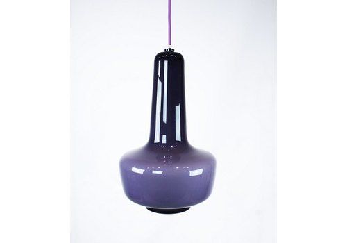Purple Crete Glass Pendant By Jacob Bang For Holmegaard