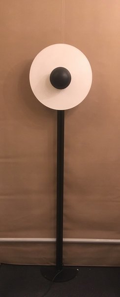 Vintage Floor Lamp With Oluce Clock