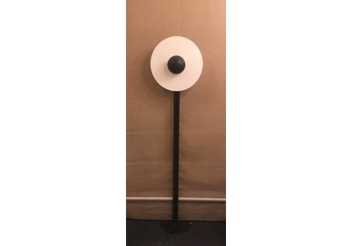 Vintage Floor Lamp With Oluce Clock