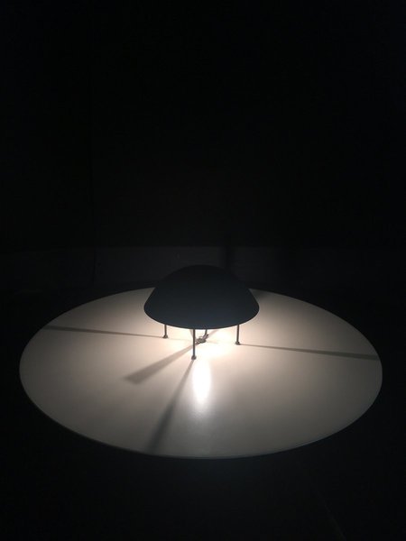 Vintage Floor Lamp With Oluce Clock photo furniture