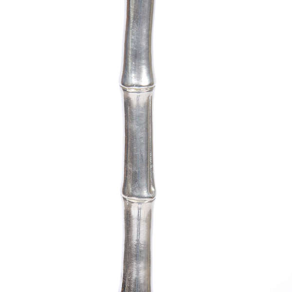 Silvered Plated Faux Bamboo Floor Lamp photo furniture