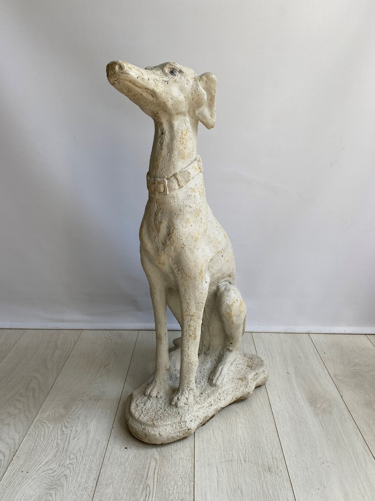 Stone Greyhound Statue unknown Vinterior