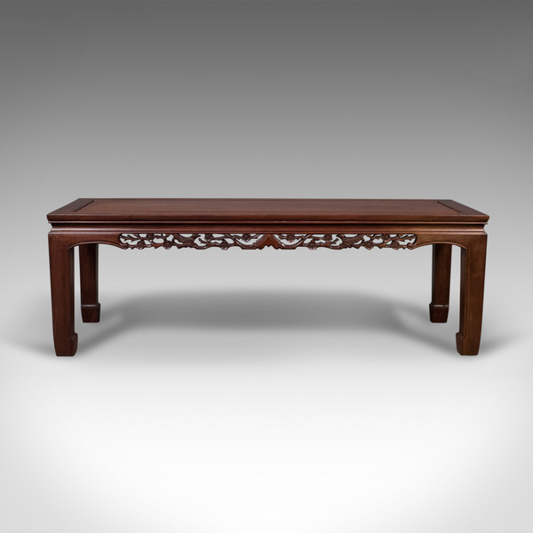 Mid Century Chinese Rosewood Coffee Table Traditional Form Chinese Rosewood Coffee Table