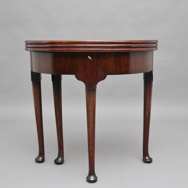 18th Century Mahogany Triple Top Games Table