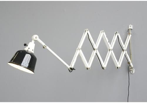 Xl Wall Mounted Scissor Lamp By Midgard Circa 1940s