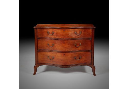 George III Serpentine Chest Of Drawers Attributed To Henry Hill Of Marlborough
