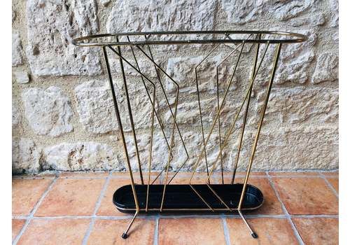 Mid Century, Vintage Brass Umbrella Stand Circa 50's