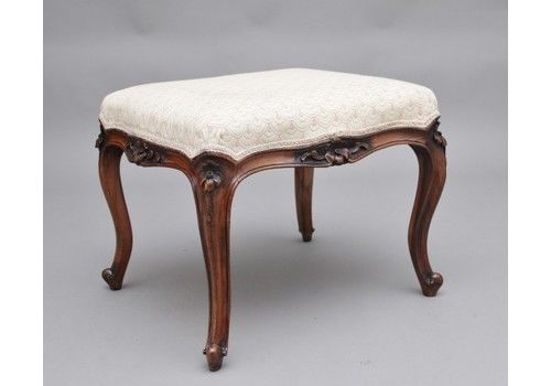 19th Century Walnut Stool