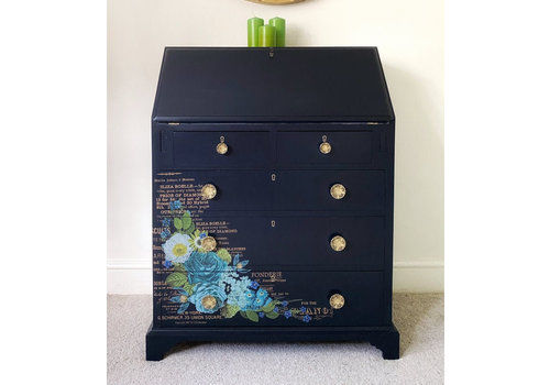 Navy Blue & Cream Bureau, Desk. For Fadia