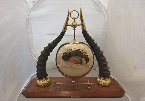 19th Century Oak Based Brass Dinner Gong