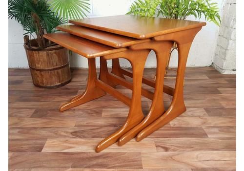 Jentique Nest Of 3 Teak Tables Vintage 1960's Mid Century Retro