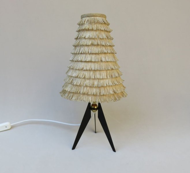 Austrian Tripod Brass Table Lamp, 1950s