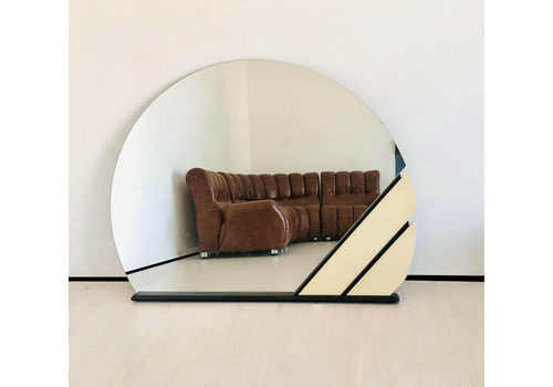 Crescent Wall Mirror 80s Design