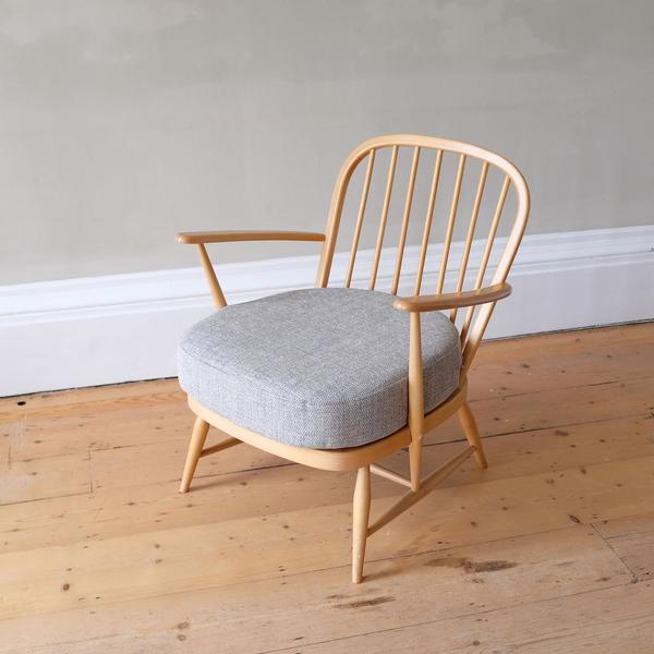 Vintage Ercol Armchair Mid Century Wooden Armchair Ercol Windsor Chair Ercol Gold Label Mid Century British Easy Chair Lounge Chair Ercol Vinterior