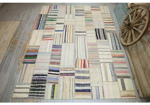 300x397 Cm Scandinavian Style Rag Rug, Natural Cotton Area Rug, Striped Handmade Kilim Rag Rugs, Handwoven Vintage Area Rug, Turkish Rug 9.8x13