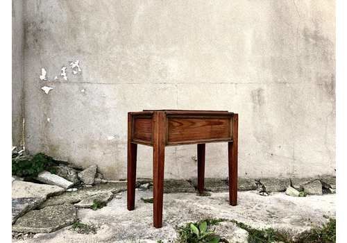 Antique Wooden Piano Stool / Side Table / Desk