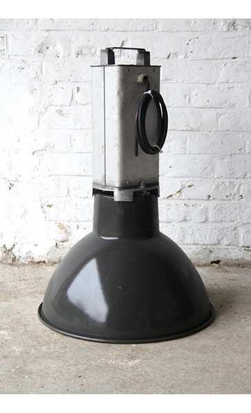 Black Vintage Industrial Factory Lights By Mazda