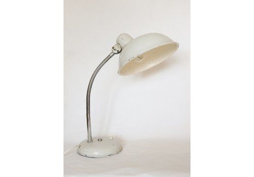 Vintage Industrial Gooseneck Table Lamp, 1940s