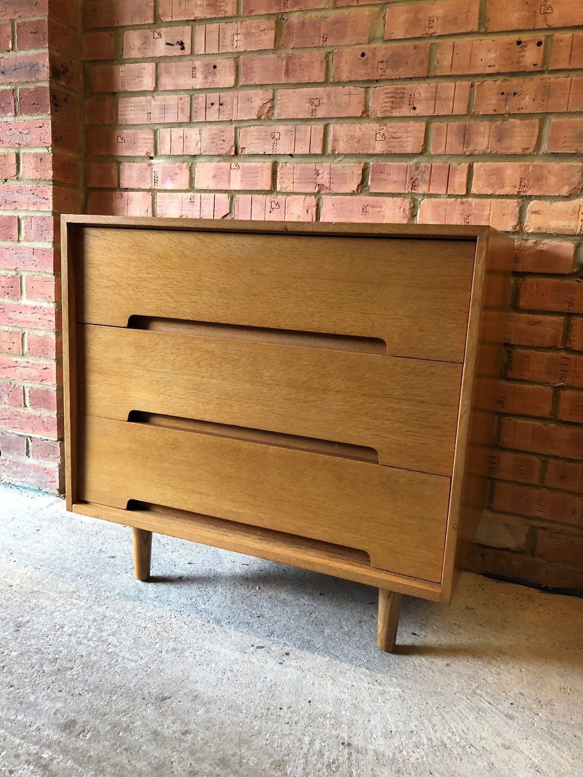 Vintage Chest Of Drawers Circa 1960 S By Stag Blonde Oak Veneer
