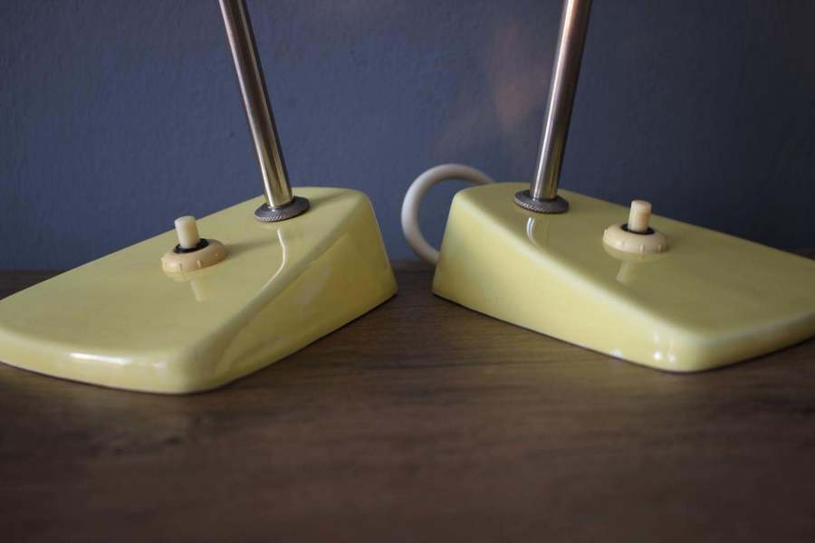 Set Of Two Table Lamp/Kamenický šenov, 1960s photo furniture