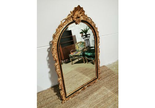 Large Antique Style Dauphine Harrison & Gil Carved Giltwood Mirror 20th Century