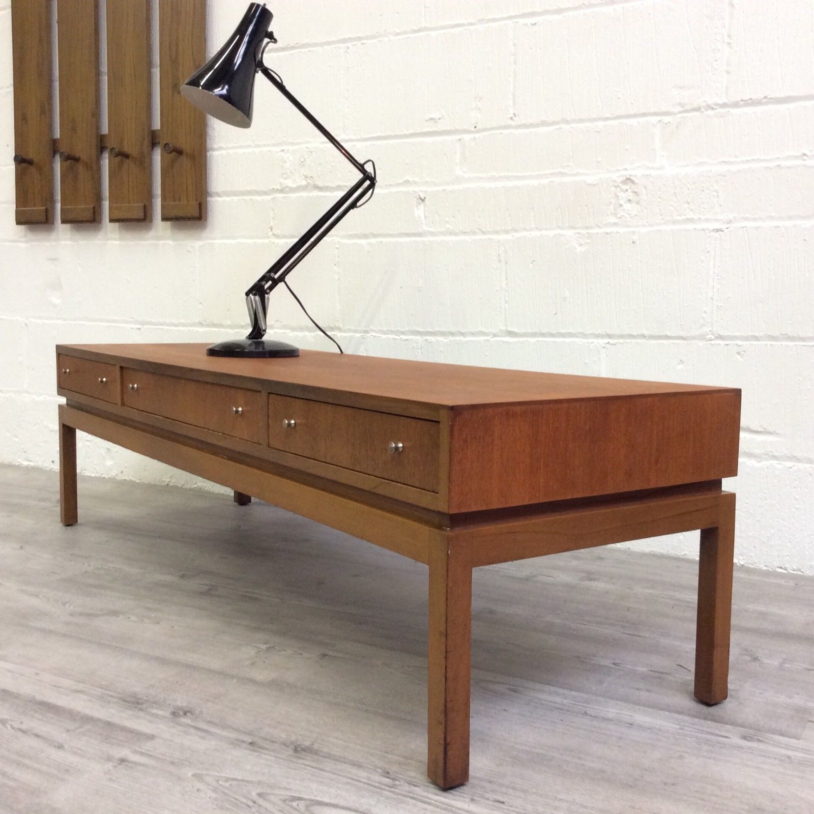 Rare Mid Century Danish Teak Coffee Table With Double Sided