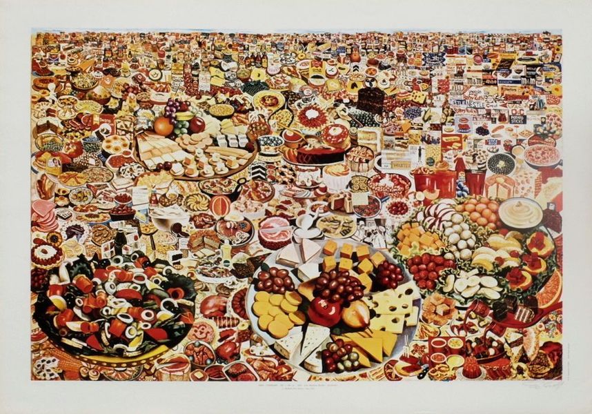 Erro Signed Offset Poster Foodscape