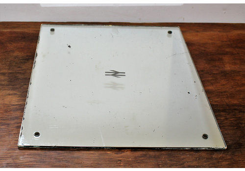 Br Railway Mirror Advertising Sign Shop Display Mancave Toilet Metal Vintage Retro Kitchen Antique