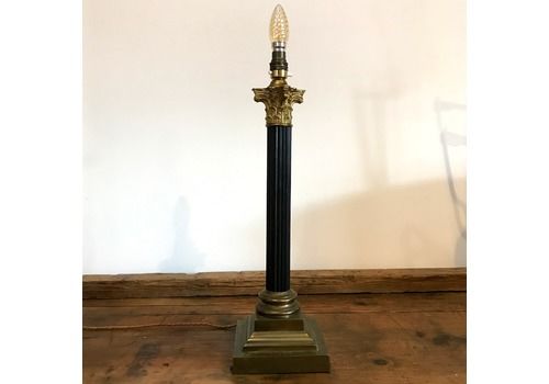 Large C. 1870 Corinthian Column Lamp