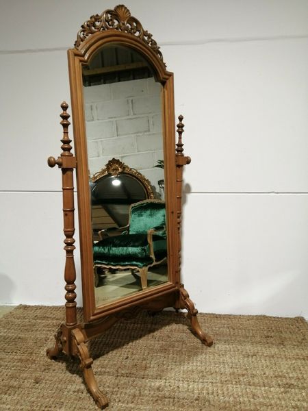 Antique French Style Cheval Mirror Elegant Dressing Room Style Mirror