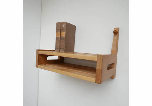 Guillerme Et Chambron French Mid Century Oak Shelf