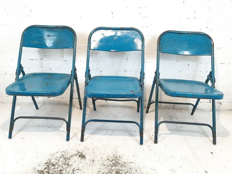 Vintage Rustic Industrial Metal Folding Indian Cinema ...