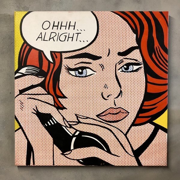 Pop Art Canvas 'Ohhh Alright...' Unknown Vinterior