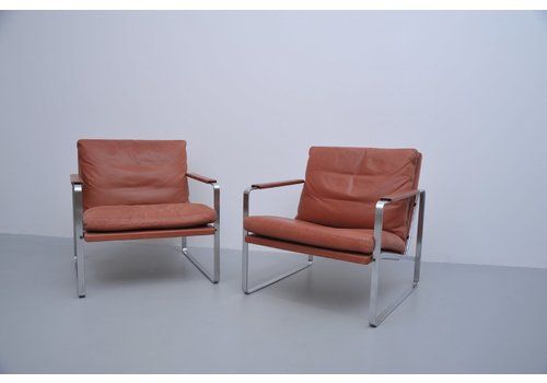 Lounge Chairs By Preben Fabricius & Jørgen Kastholm For Knoll, Set Of 2