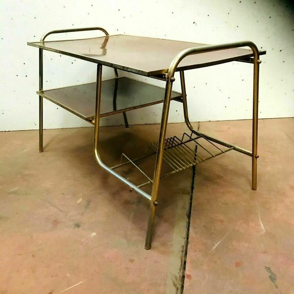 Coffee Table With Two 20th Century Tops Circa 1970