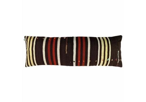 Bedding Kilim Pillow, Oversize Cushion Cover, Long Bolster Kilim Pillow Cover, King Pillow Shams Long Pillows For Bed