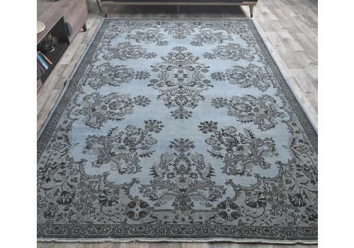 Turkish Rug, Oushak Handmade Wool Rug, Blue Large Rugs, Farmhouse Decor, One Of A Kind, Anatolian Carpet