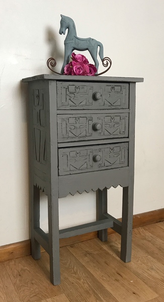 Carved Drawers Small Chest Of Drawers Hand Painted Hallway