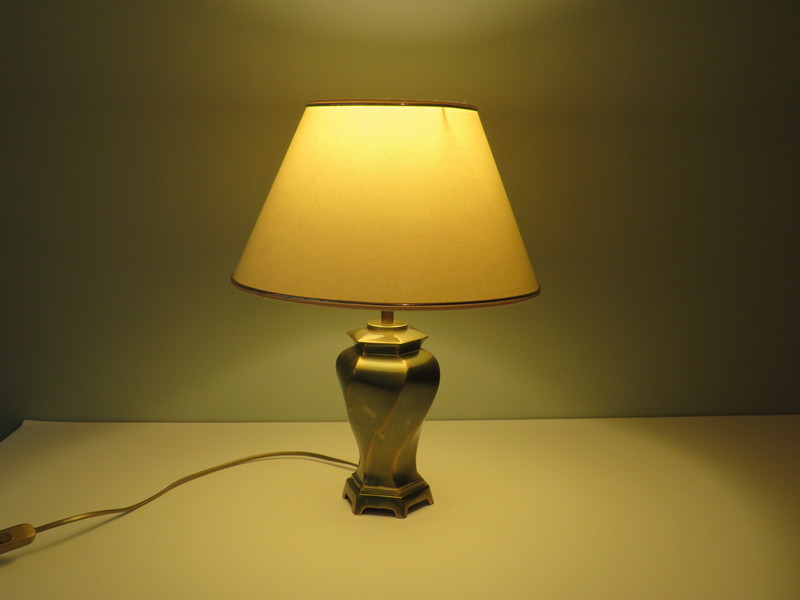 Twisted Brass Table Lamp 1970s