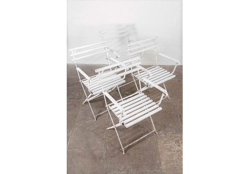 Set Of Four Blot Galland Garden Chairs