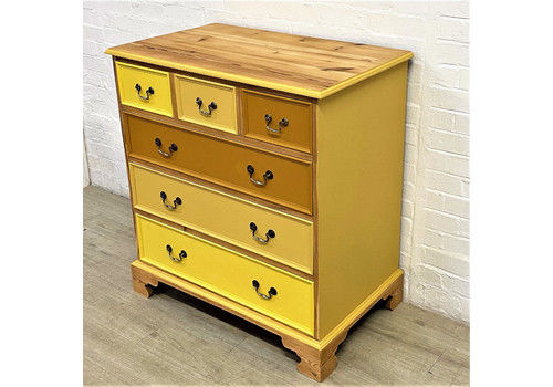 Vintage John Lewis Large Painted Pine Chest Of Drawers