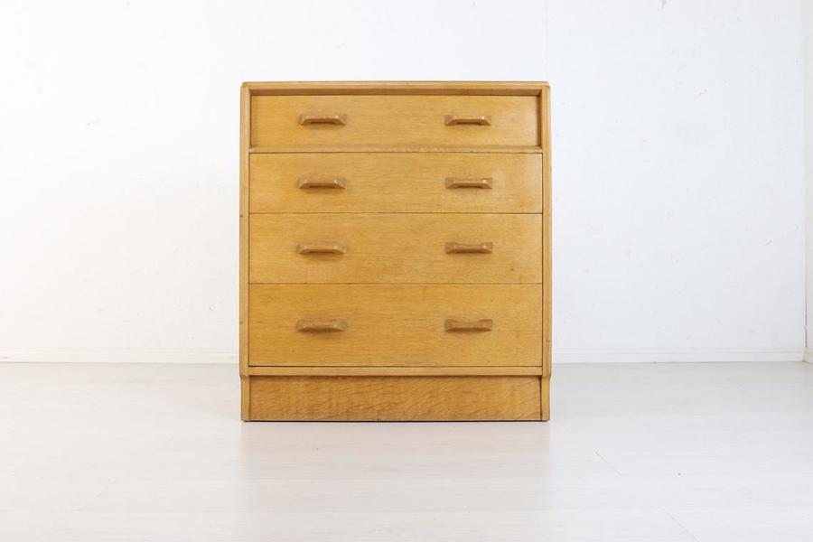 G Plan Mid Century Brandon E Gomme Chest Of Drawers Oak 50s Vintage