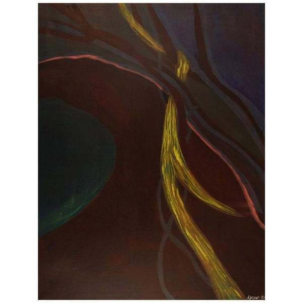 Ivy Lysdal, Acrylic On Canvas, Abstract Modernist Painting, 1997