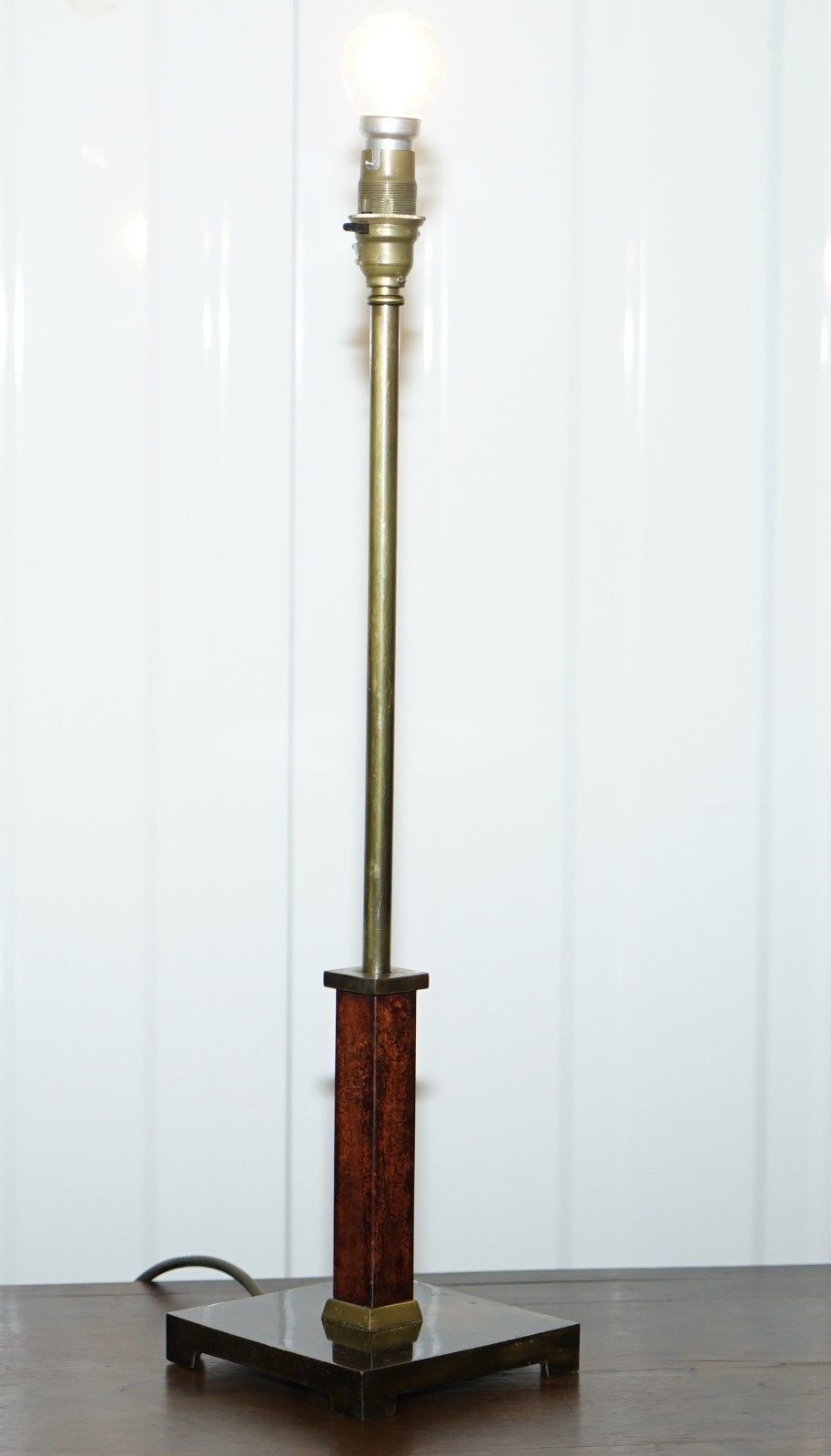 Lovely Bronzed Tall Rochamp Ltd Free Standing Table Desk Lamp Mid Century Modern