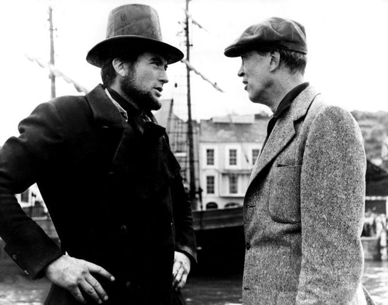 Gregory Peck 'On The Set Of Moby Dick' Oversize Silver Gelatin Print Unframed